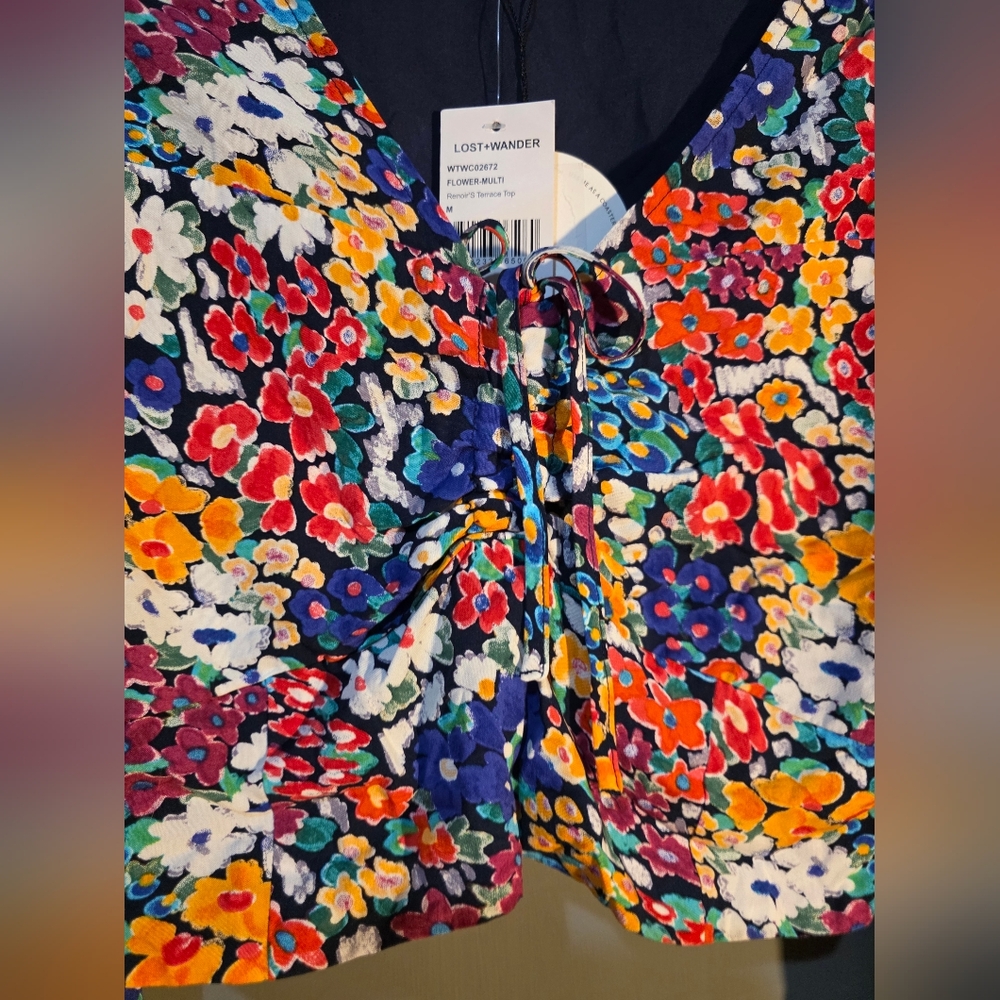 Lost + Wander Women's Floral Crio Blouse - Multicolor - Picture 5 of 7